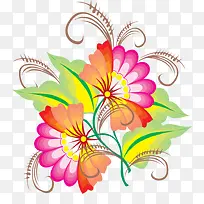 手绘花