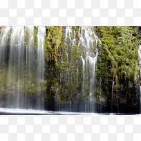 水流瀑布自然摄影图