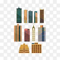 矢量建筑素材图城市