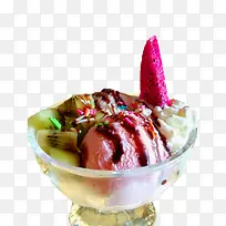 炎炎夏日，来口水果冰淇淋吧