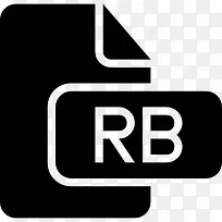 RB文件黑色界面符号图标
