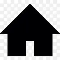 房子黑造型图标