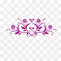 花纹底纹 紫色 中国风 装饰