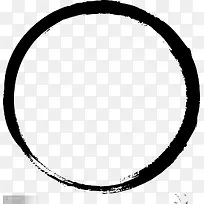 墨迹圆圈黑色圆圈