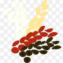 多彩麦穗图案