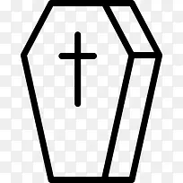 基督教的棺材图标