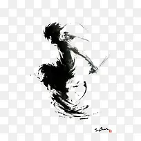 墨迹双刀战士