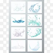 水   分层水   水花    渐花