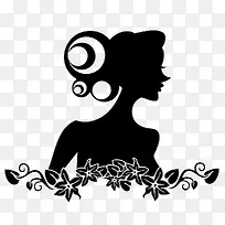 女人剪影