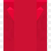 红色规则对称几何背景矢量素材