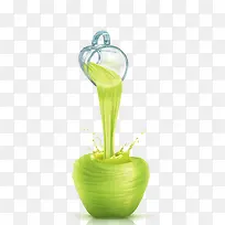 水杯  苹果  创意苹果