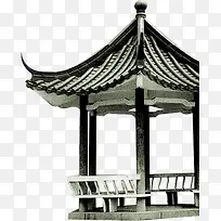 中秋节古老的凉亭