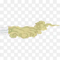 创意合成扁平风格祥云