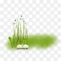 翠绿植物图案