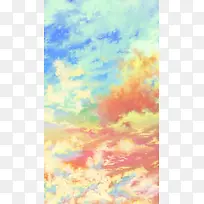 彩色天空场景壁纸