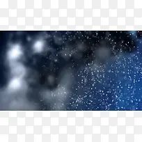 蓝色梦幻雪景壁纸