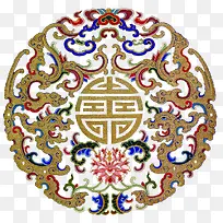 传统囍字花纹