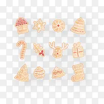 矢量手绘姜饼