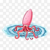 章鱼 八爪鱼 动物 卡通 可爱