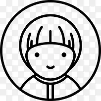 女孩图标