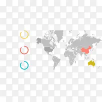 全球地图轮廓