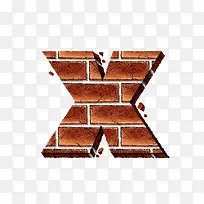 砖纹字母x