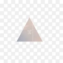 清新复古三角标签