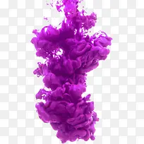 紫色烟团