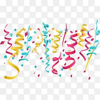 矢量生日派对彩带