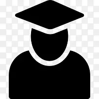 毕业的学生图标