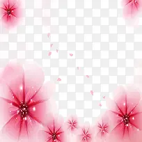 粉色花之背景