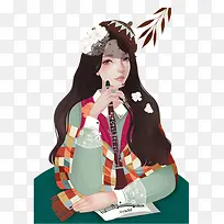 唯美插画