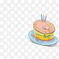 卡通可爱蛋糕生日