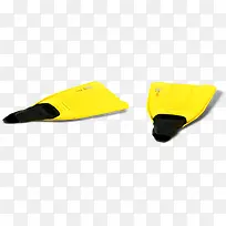一双黄色的潜水鞋