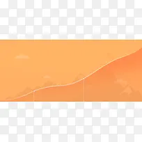 粉色手绘大山插图