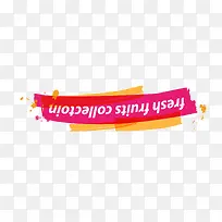 标题红色英文矢量