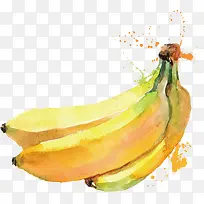 水果 水彩 香蕉