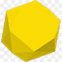 黄色立体球素材