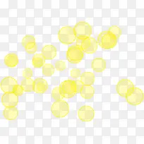 黄色创意圆形形状合成