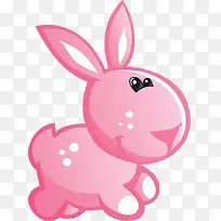 粉色兔子儿童海报