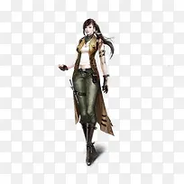 棕色游戏古风服饰