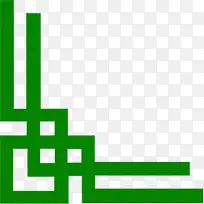 绿色中式画框中国风