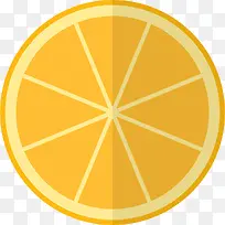 橘子切面图