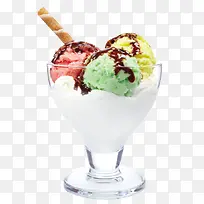 手绘冰淇淋素材卡通食物