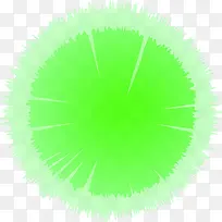 绿色圆形水果插画