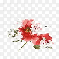 炫酷红色古典花