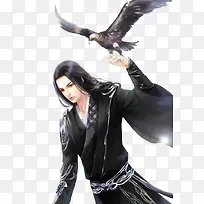 古风立绘持鹰男子