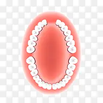 红色口腔医疗牙齿
