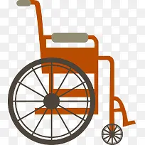 卡通手绘医疗轮椅