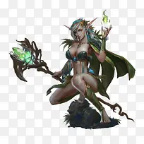 立绘原画游戏精灵美女女子